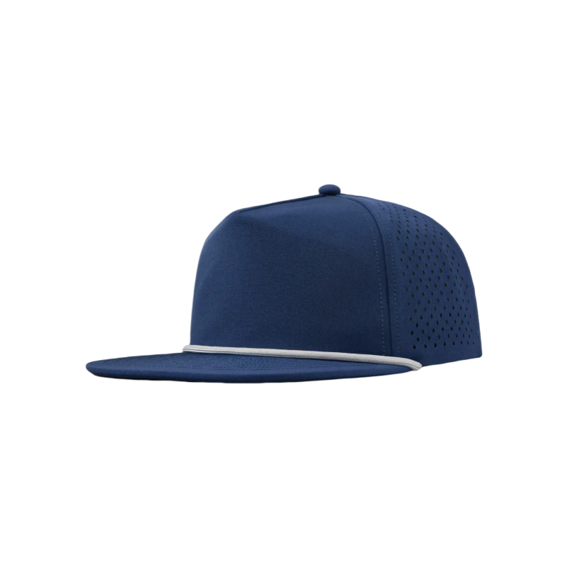 Blue & White Flat Brim Cap