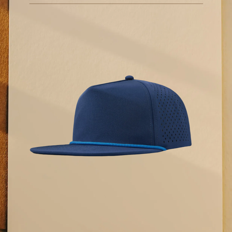 Blue Flat Brim Cap - Image 2