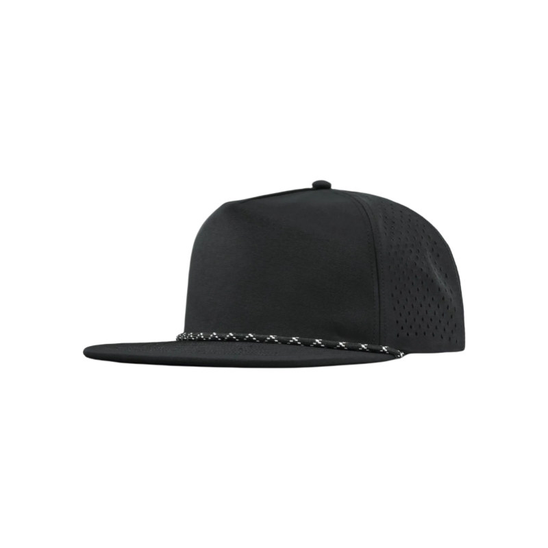 Black Flat Brim Cap