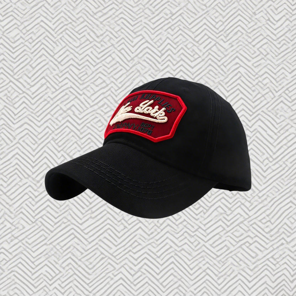 Black Curve Stitch Cap - Image 4
